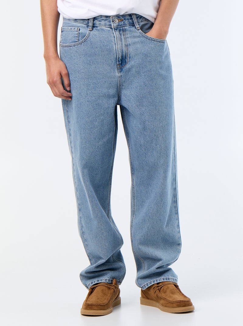 Jean coupe large / relaxed fit Bleu - Kiabi