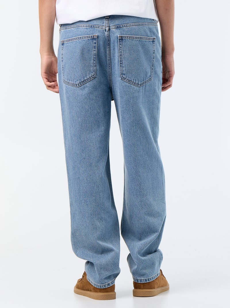 Jean coupe large / relaxed fit Bleu - Kiabi