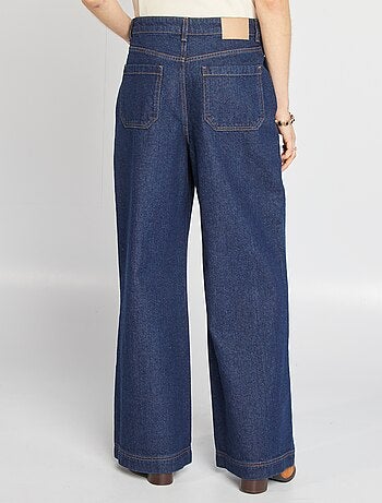 Jean coupe large taille haute
