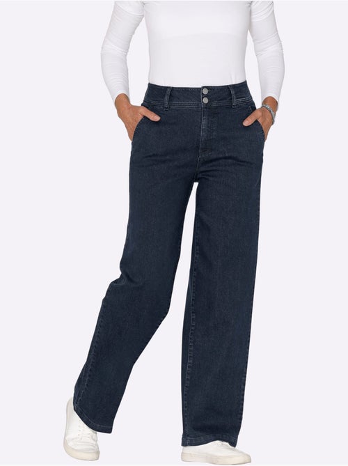 Jean Coupe Large Tendance - Taille Courte - Moda Vilona - Kiabi Jean Coupe Large Tendance - Taille Courte - Moda Vilona - Kiabi