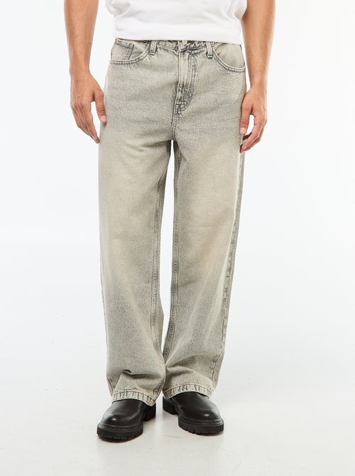 Jean coupe large / wide leg 5 poches - Kiabi