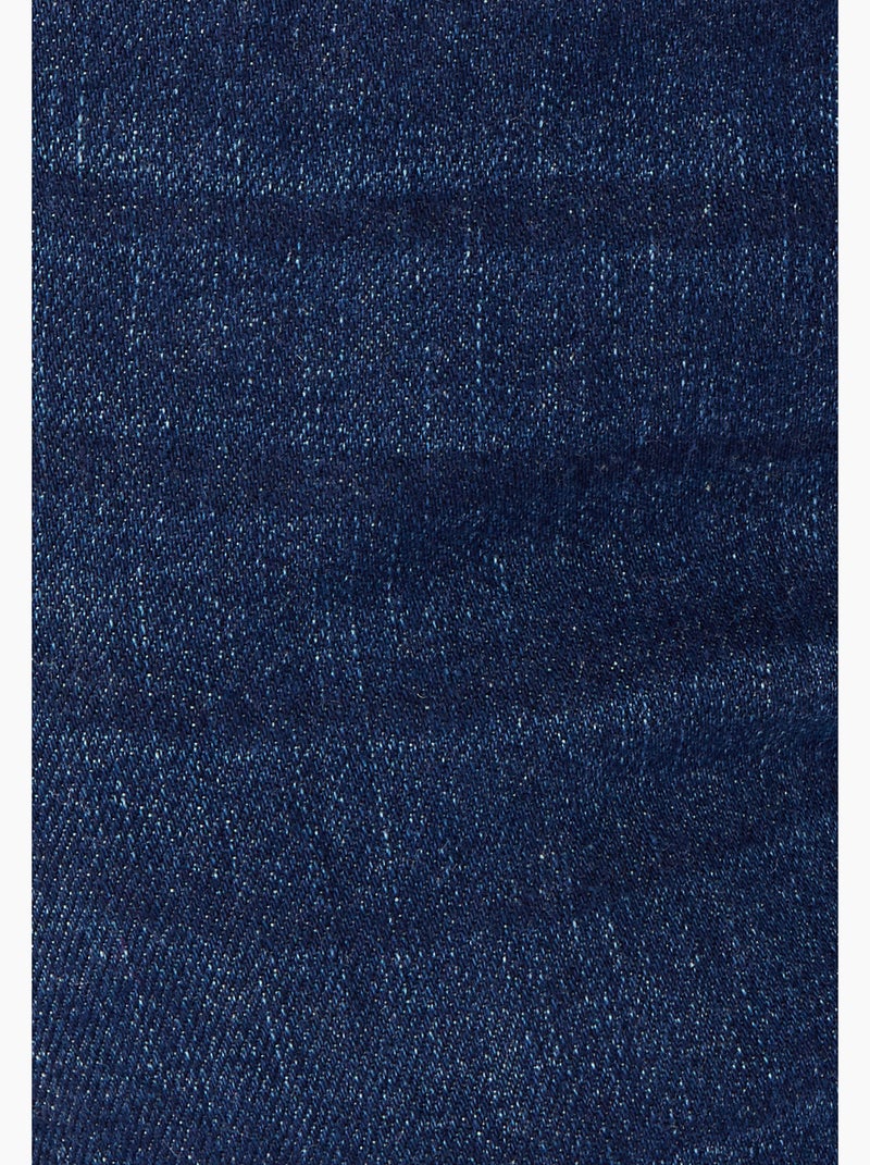 Jean coupe Mom - Damart Bleu foncé - Kiabi