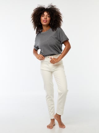 Jean coupe mom - L28