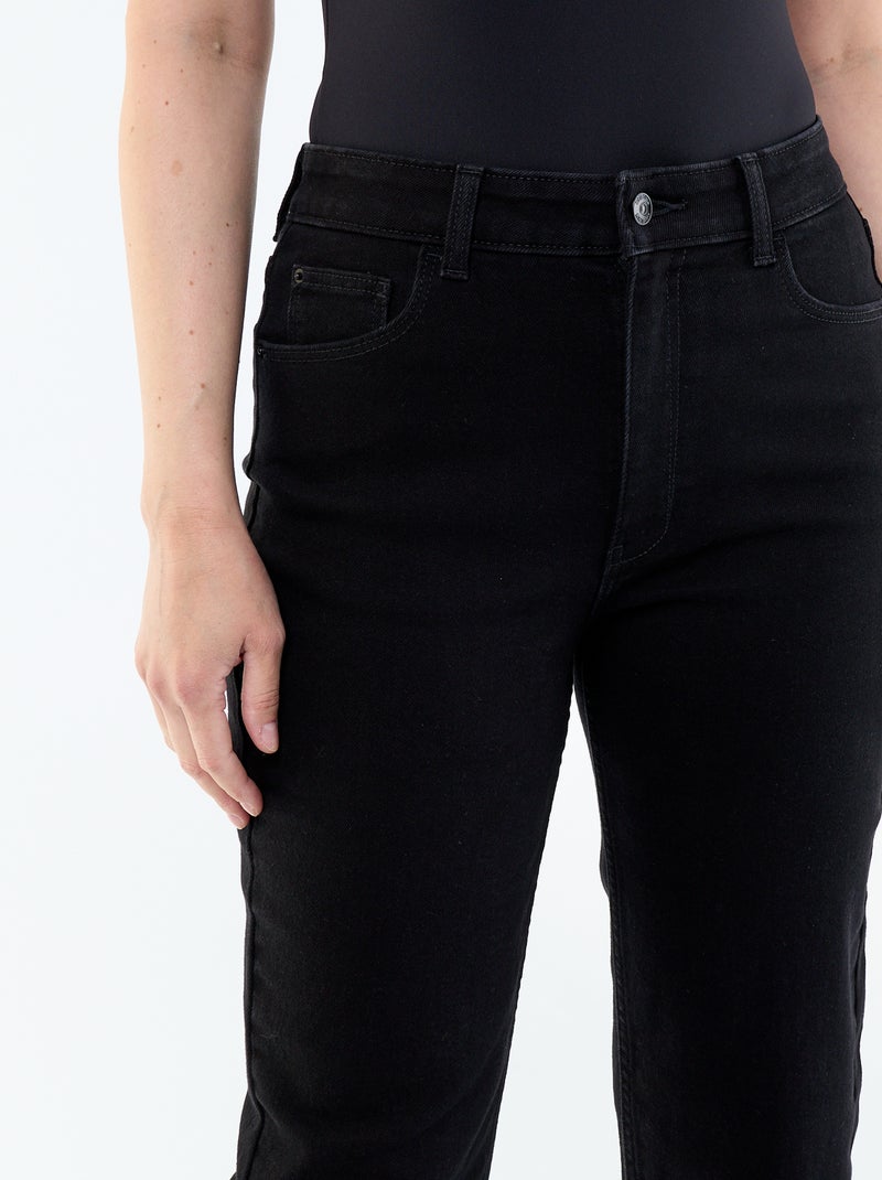 Jean coupe mom - L30 Noir - Kiabi