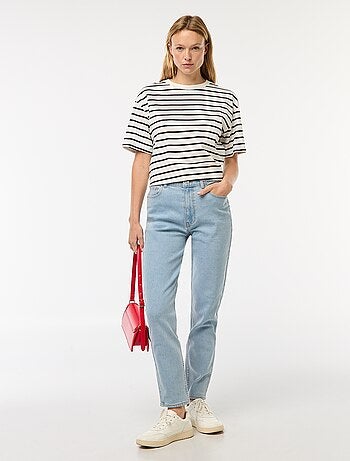 Jean coupe mom - L32