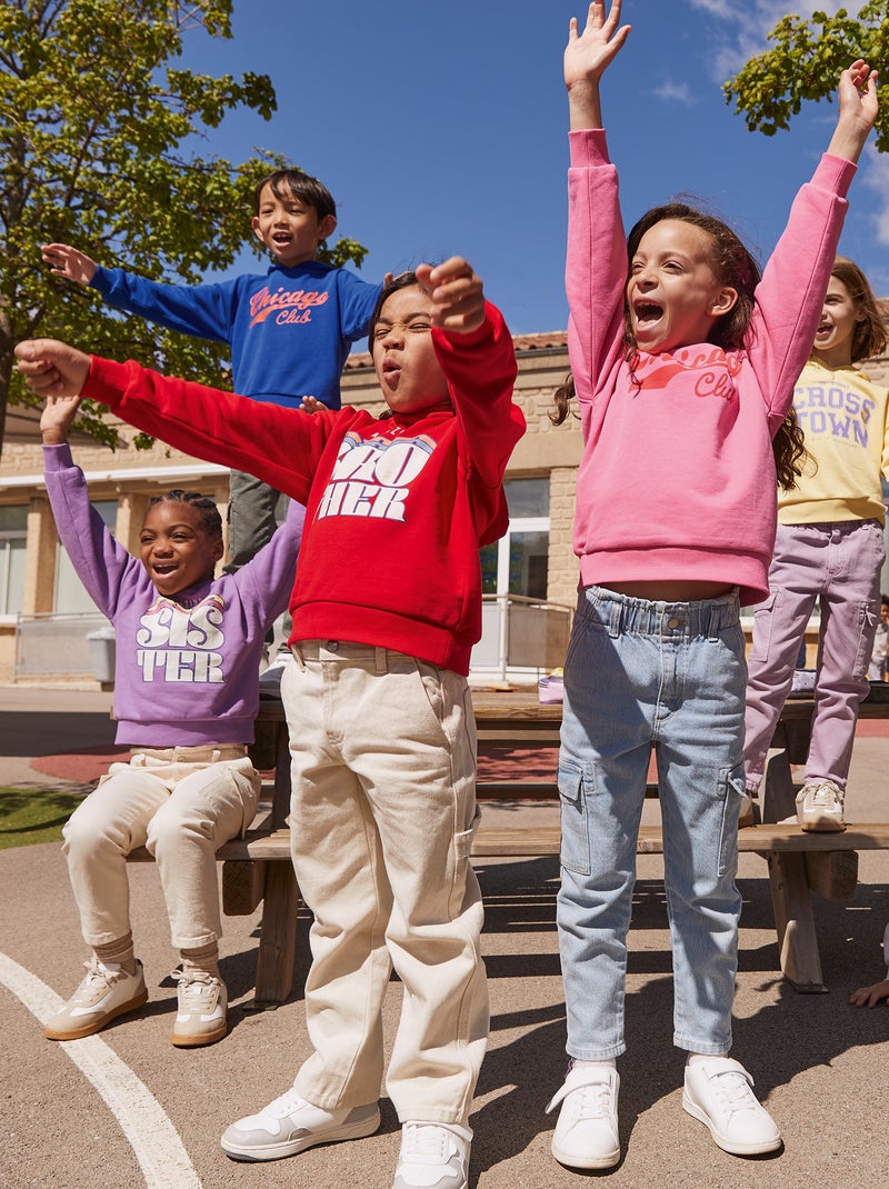 Jean coupe mom Ecru - Kiabi