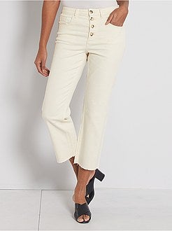 Jean coupe regular coupé à cru - Kiabi