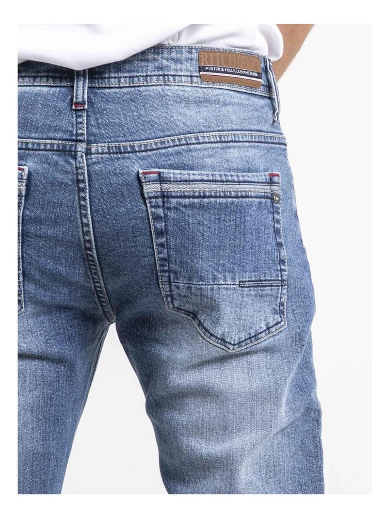 Jean coupe slim SNOW Bleu clair - Kiabi