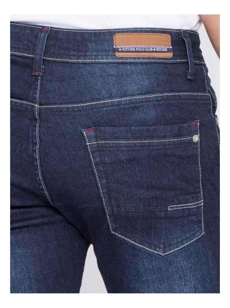 Jean coupe slim SNOW Bleu foncé - Kiabi