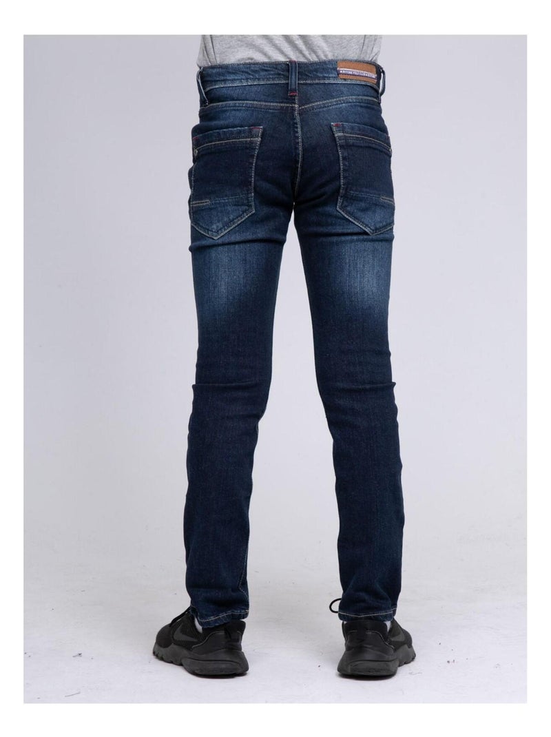 Jean coupe slim SNOW garçon Bleu foncé - Kiabi
