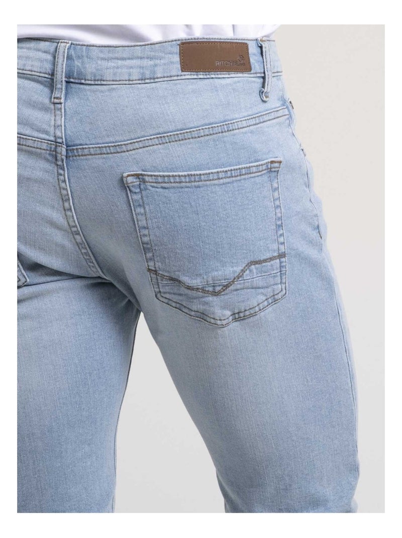 Jean coupe slim SPOKY Bleu clair - Kiabi