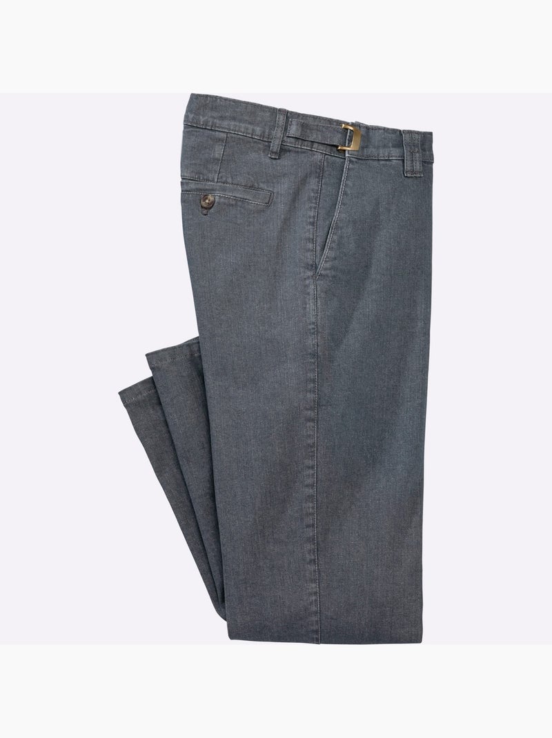 Jean De Conducteur Largeur Réglable à La Taille Pour Plus De Confort - Taille Moyenne - Moda Vilona Gris - Kiabi
