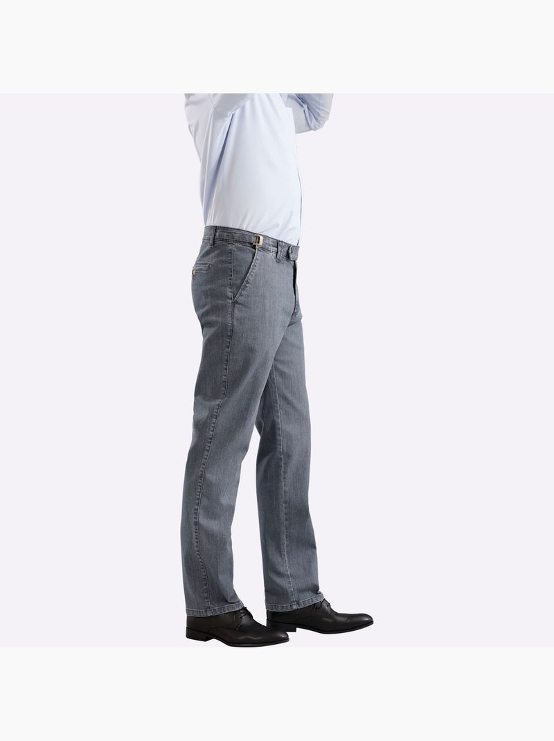Jean De Conducteur Largeur Réglable à La Taille Pour Plus De Confort - Taille Standard - Moda Vilona Gris - Kiabi