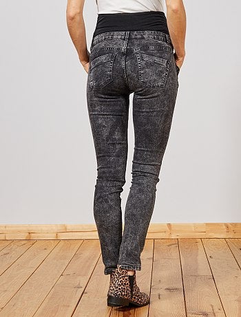 Jean de grossesse effet neige - Kiabi