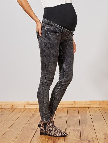 Jean de grossesse effet neige - Kiabi