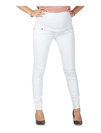 Jean de grossesse slim fit avec stretch - Blanc