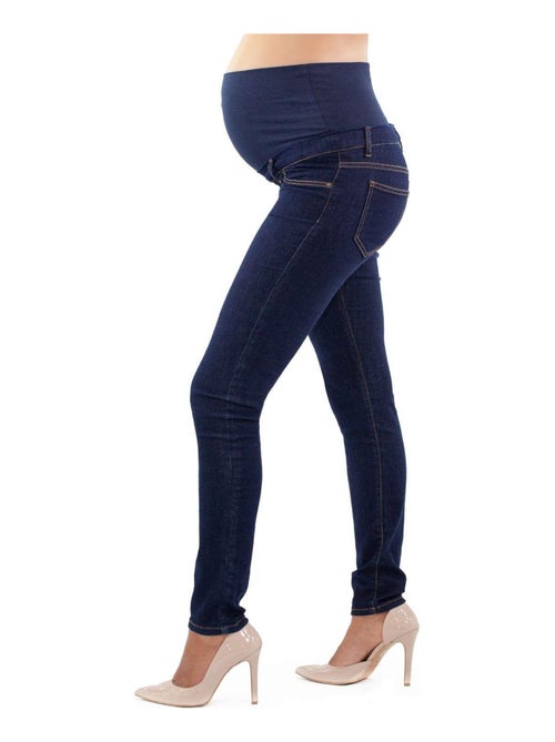 Jean de grossesse slim fit avec stretch - Denim Blue - Kiabi Jean de grossesse slim fit avec stretch - Denim Blue - Kiabi
