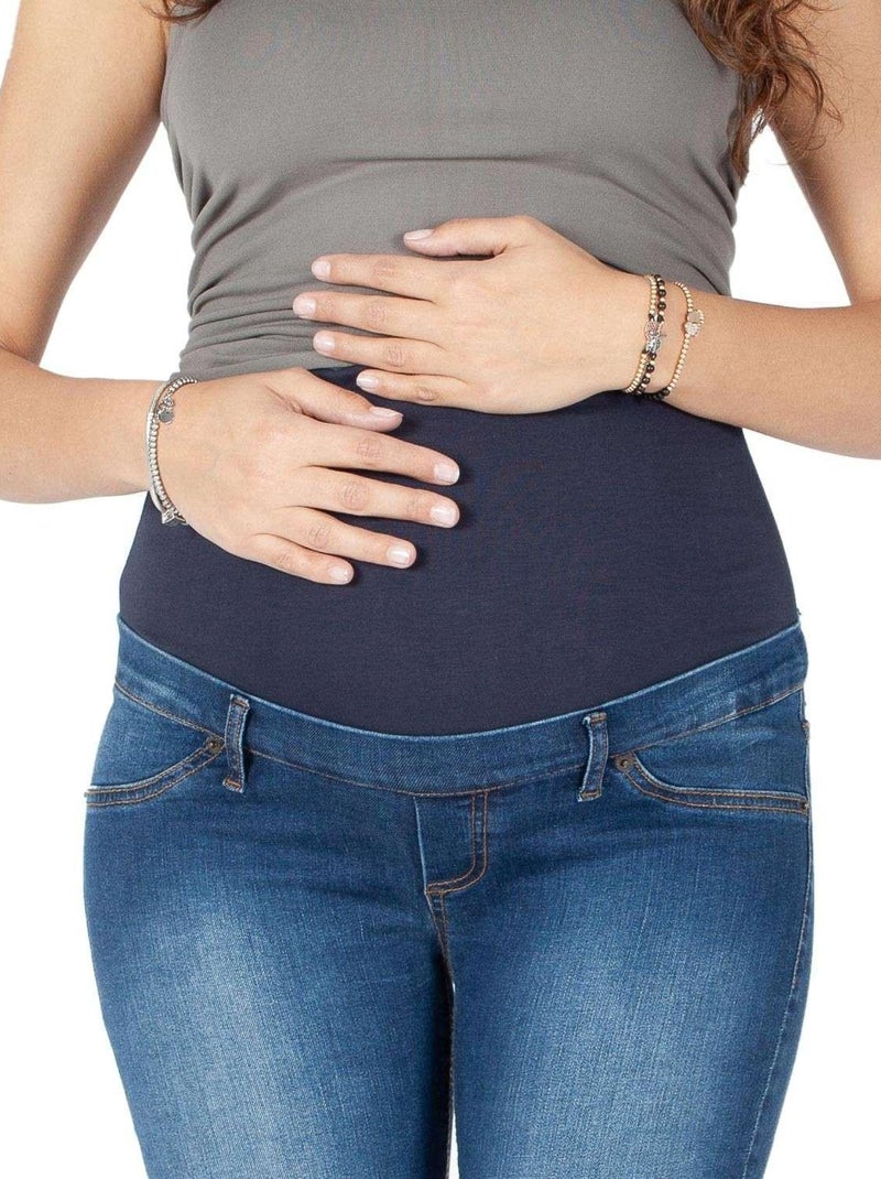 Jean de grossesse slim fit délavé avec stretch  - Denim Blue Bleu - Kiabi