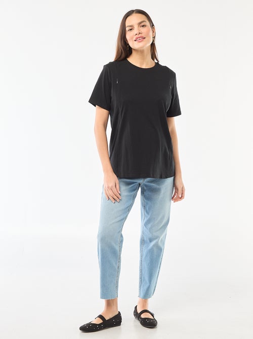 Jean de maternité coupe mom - Kiabi Jean de maternité coupe mom - Kiabi