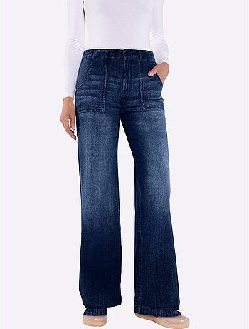 Jean délavage tendance - taille standard - helline
