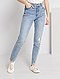     Jean délavé skinny taille haute vue 2

