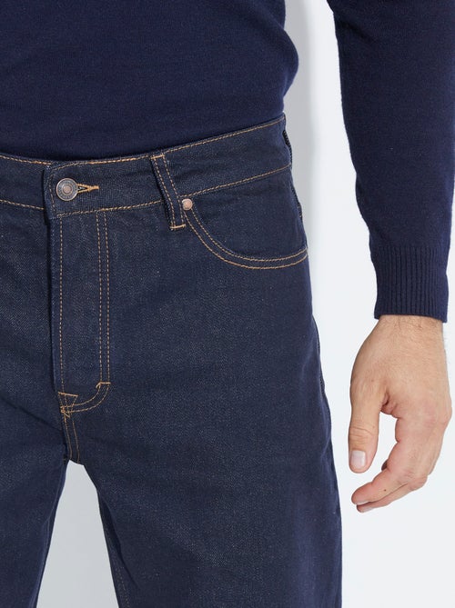 Jean denim 5 poches bas resserré, brut - AFIBEL - Kiabi