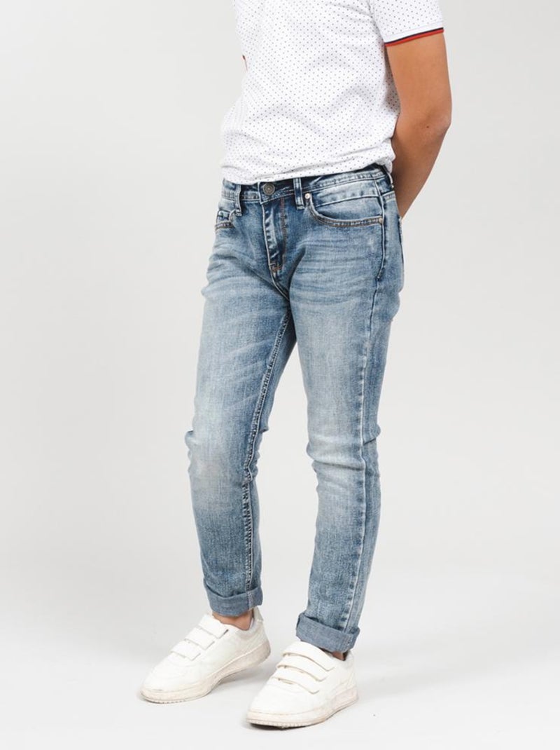 Jean denim 'Deeluxe' Bleu - Kiabi