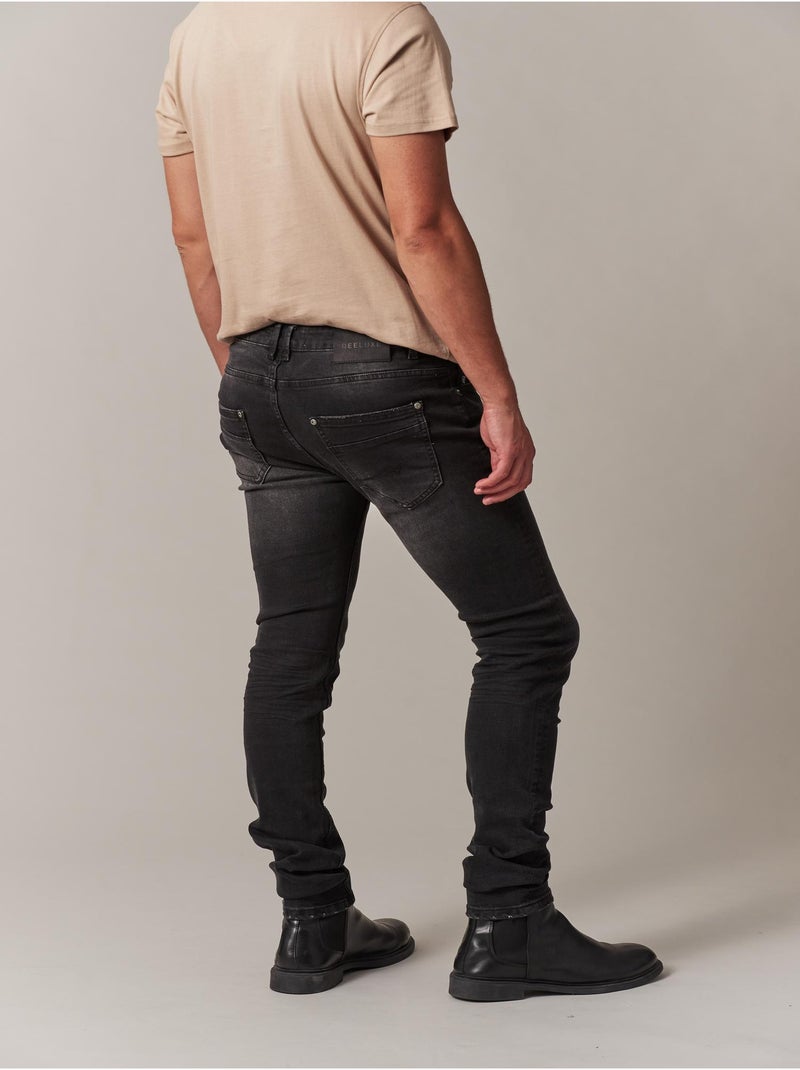 Jean denim 'Deeluxe' Noir Gris - Kiabi