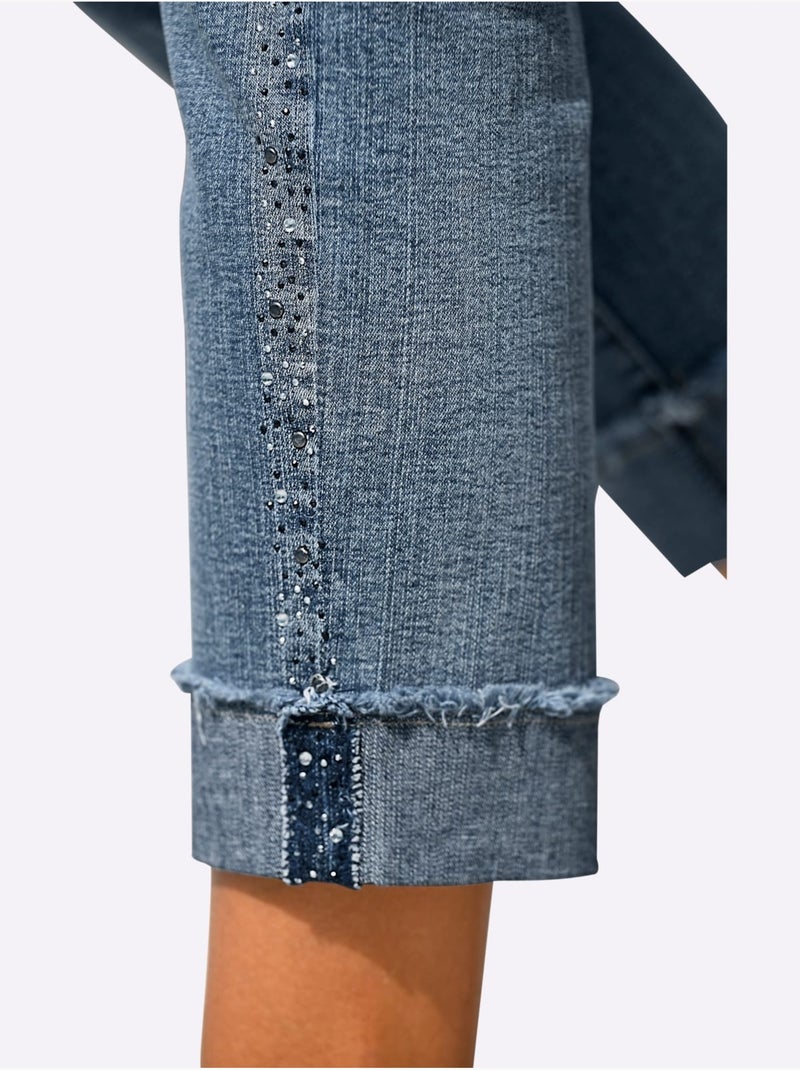 Jean Denim Doux - Taille Standard - Helline Bleu jean - Kiabi