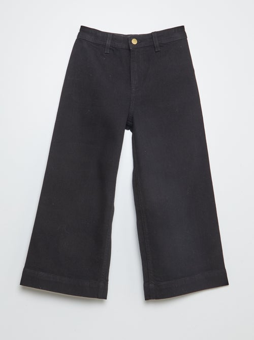 Jean denim wide leg 7/8ème - Kiabi