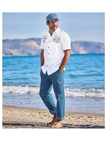 Pantalon Détente Cargo en Jean : - ATLAS FOR MEN