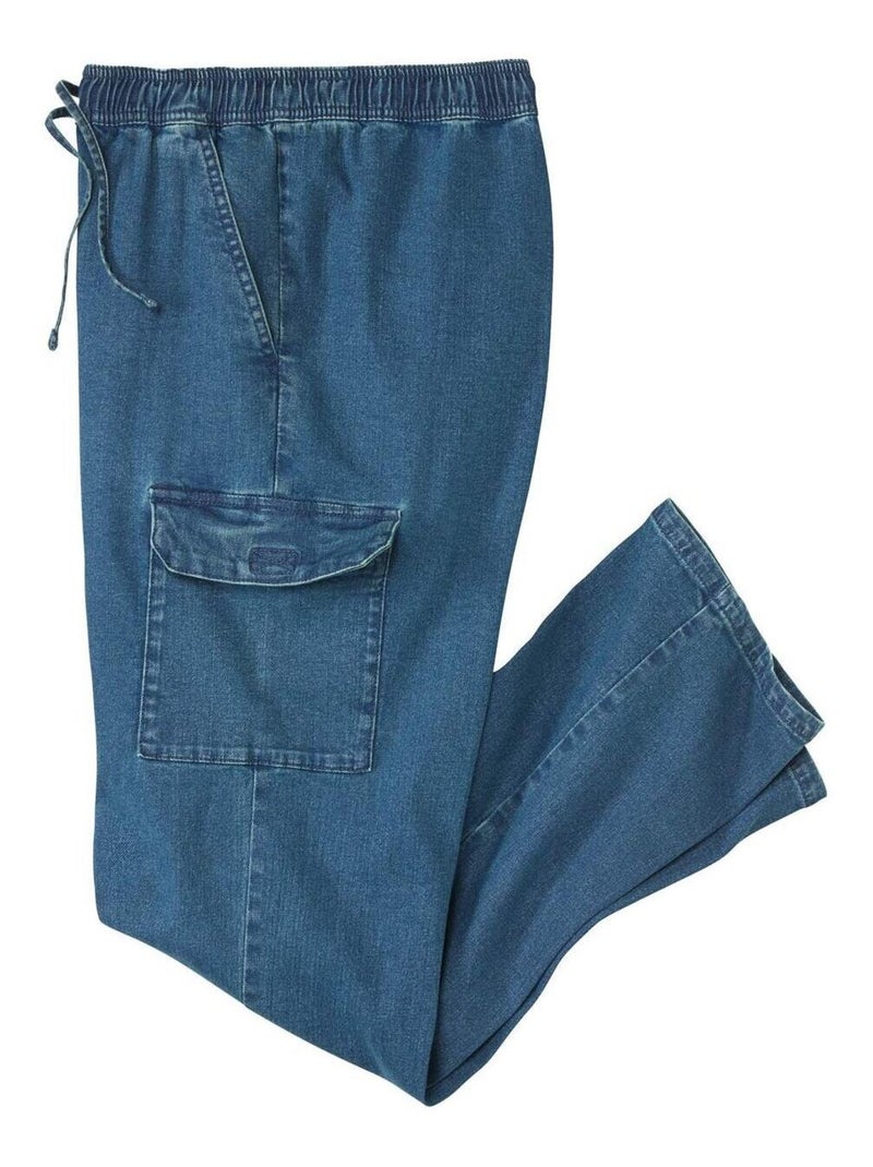 Jean Détente Cargo   - ATLAS FOR MEN Gris - Kiabi