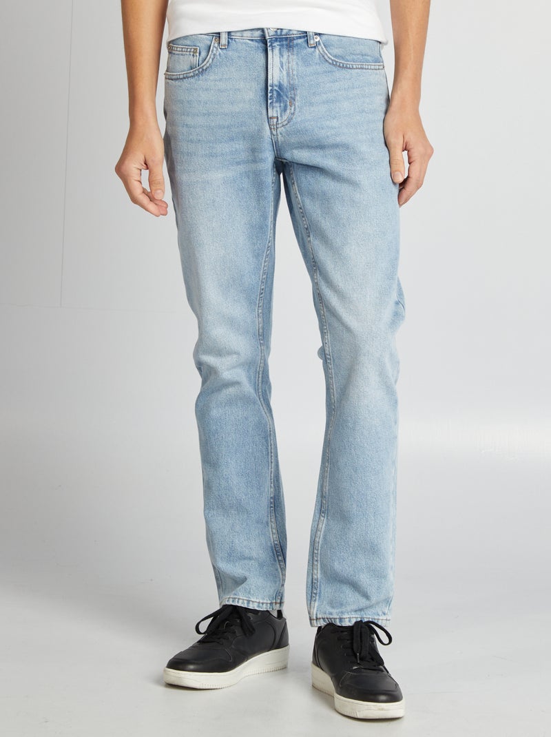 Jean droit - L32 Double stone - Kiabi