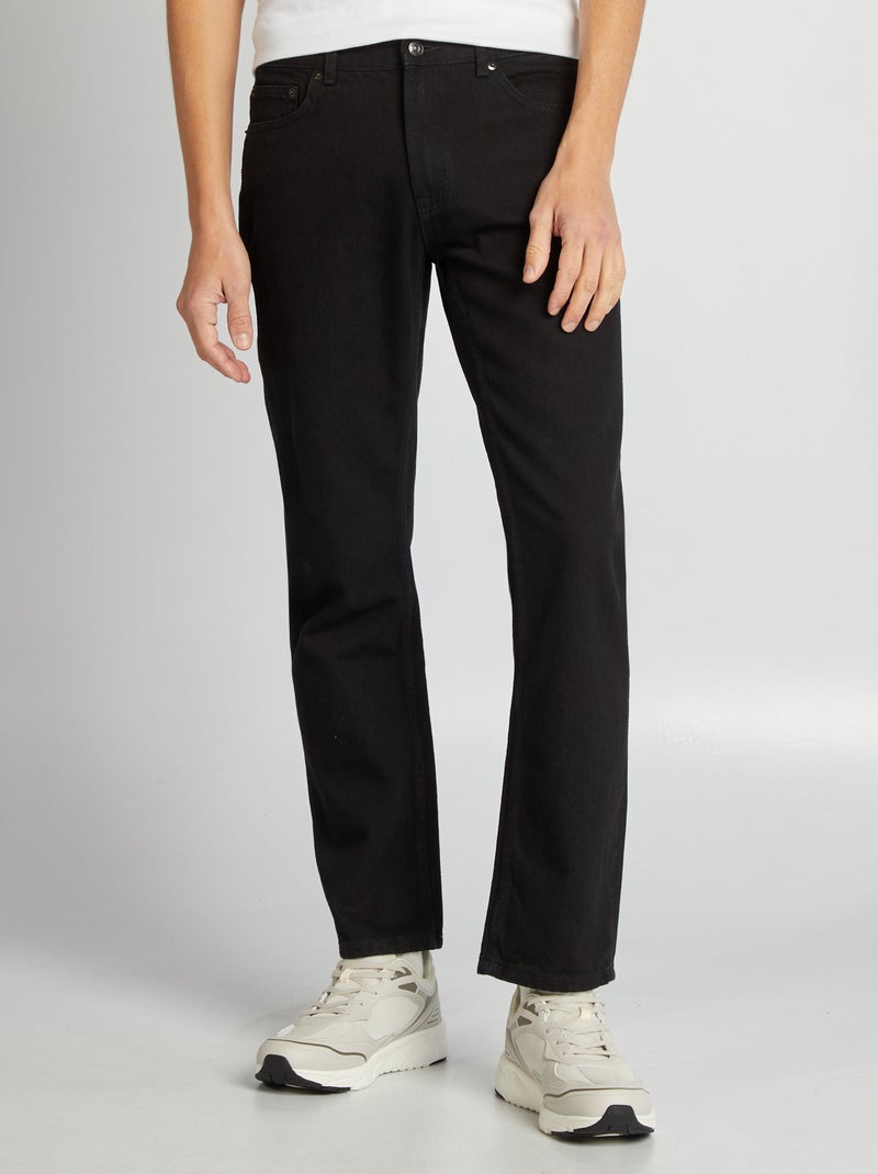 Jean droit - L34 Noir - Kiabi