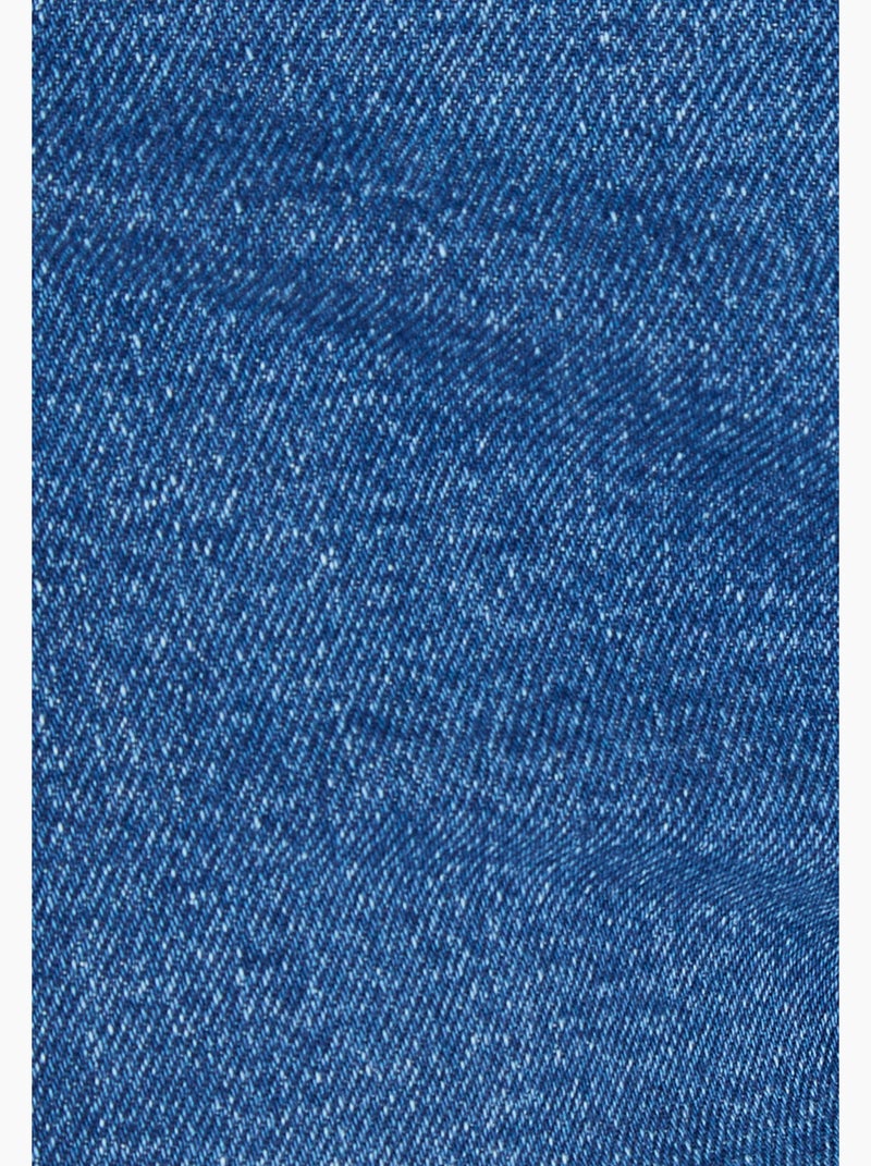 Jean droit 5 poches. - Damart Bleu - Kiabi