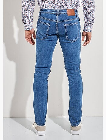 Jean droit 5 poches denim stretch - Afibel