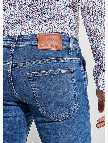 Jean droit 5 poches denim stretch - Afibel