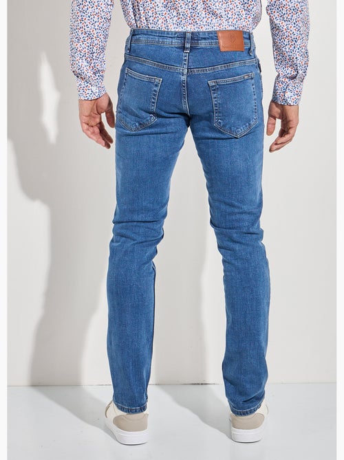 Jean droit 5 poches denim stretch - Afibel - Kiabi
