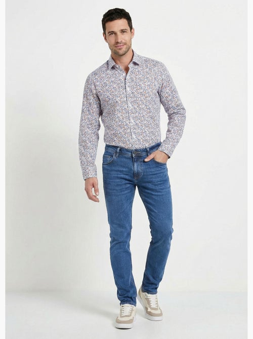 Jean droit 5 poches denim stretch - Afibel - Kiabi