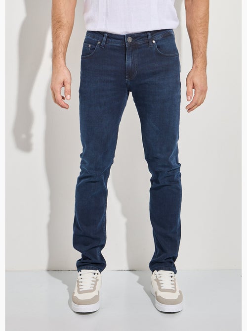 Jean droit 5 poches denim stretch - Afibel - Kiabi