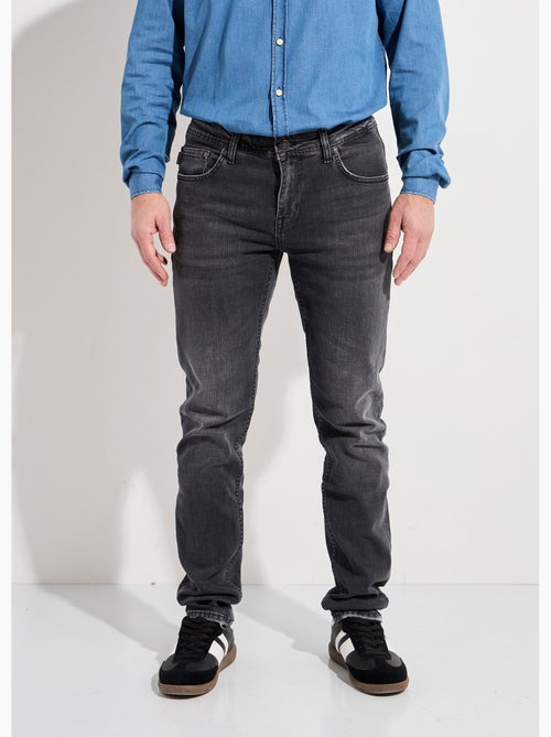 Jean droit 5 poches denim stretch - Afibel - Kiabi