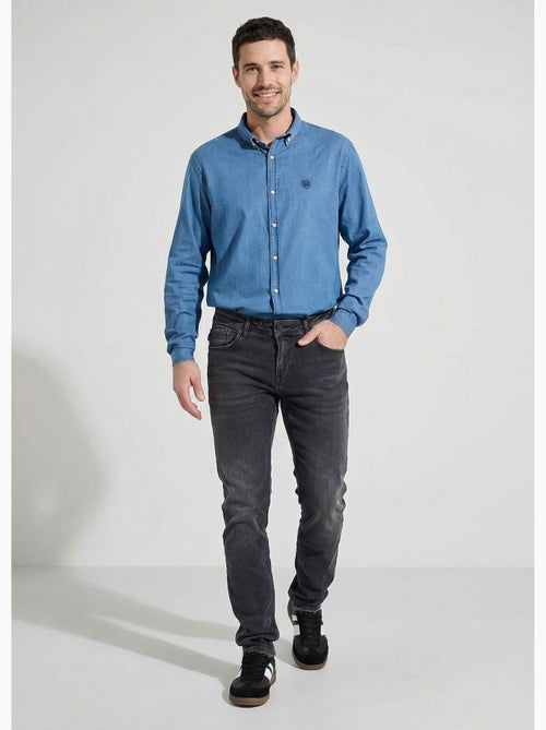 Jean droit 5 poches denim stretch - Afibel - Kiabi