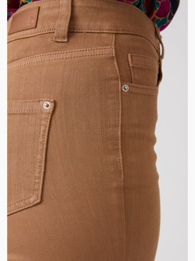 Jean droit 7/8ème Perfect Fit by Damart - Damart Beige - Kiabi