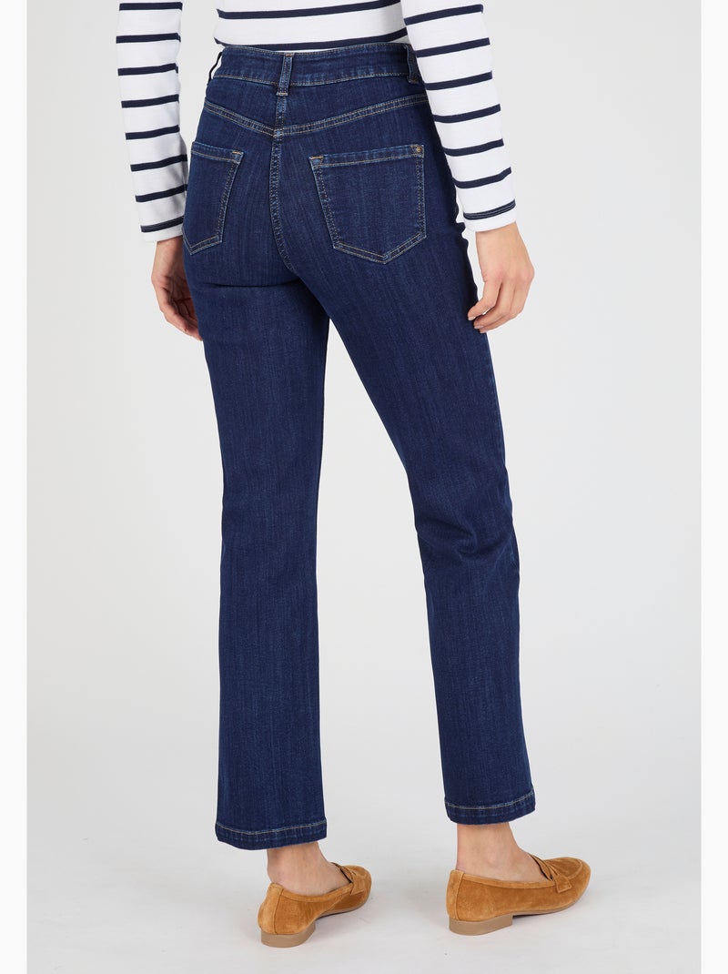 Jean droit 7/8ème Perfect Fit by Damart - Damart Bleu nuit - Kiabi