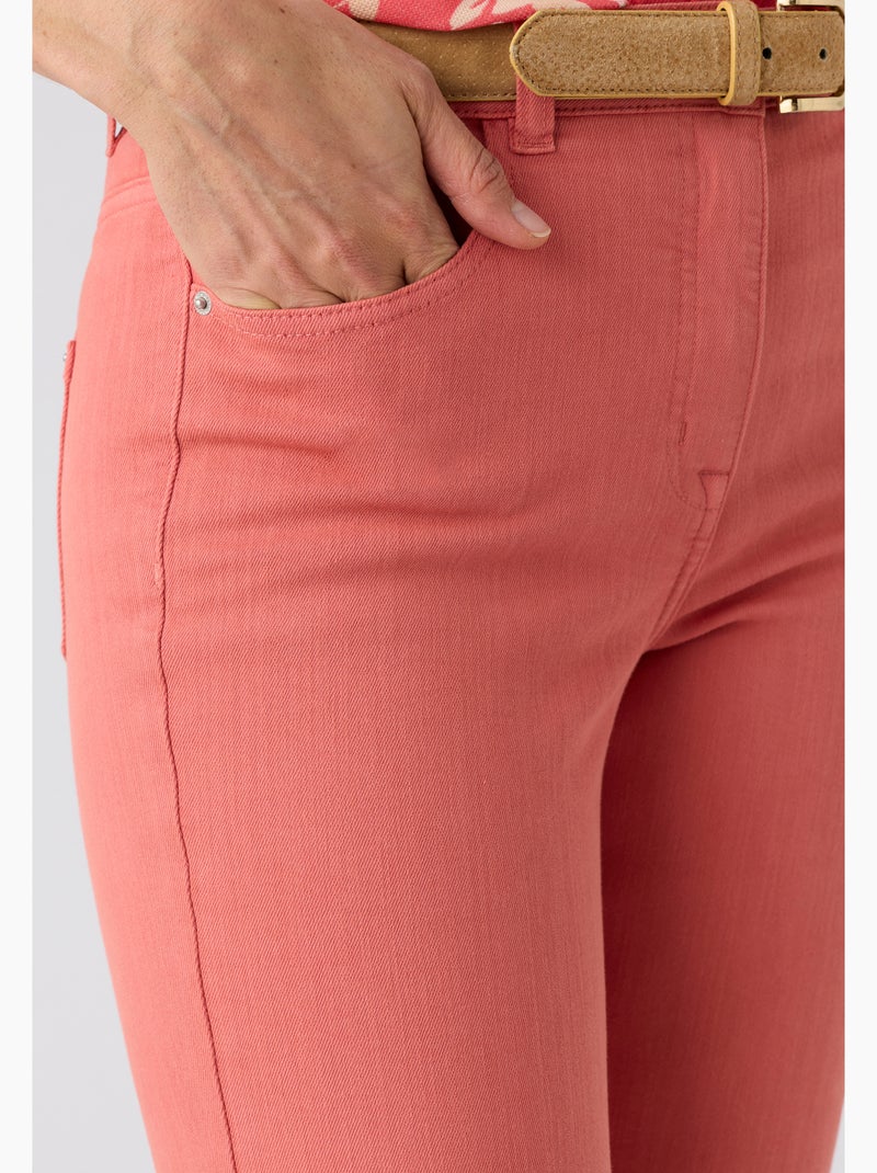 Jean droit 7/8ème Perfect Fit by Damart - Damart Corail - Kiabi