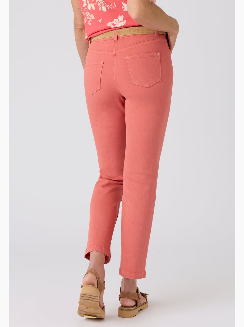 Jean droit 7/8ème Perfect Fit by Damart - Damart Corail - Kiabi