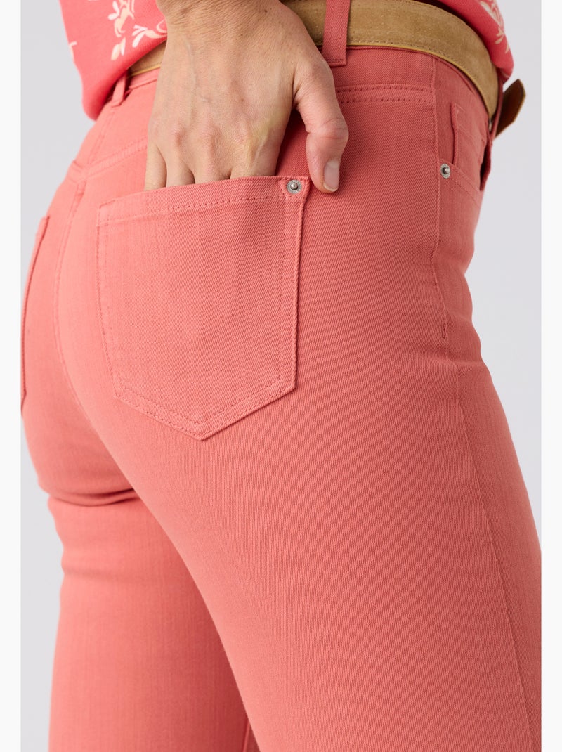 Jean droit 7/8ème Perfect Fit by Damart - Damart Corail - Kiabi