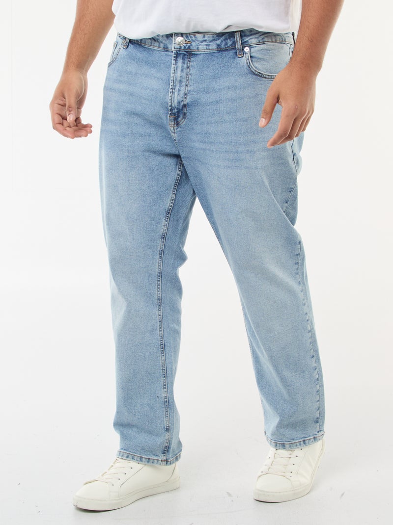 Jean droit à 5 poches - L30 Double stone - Kiabi