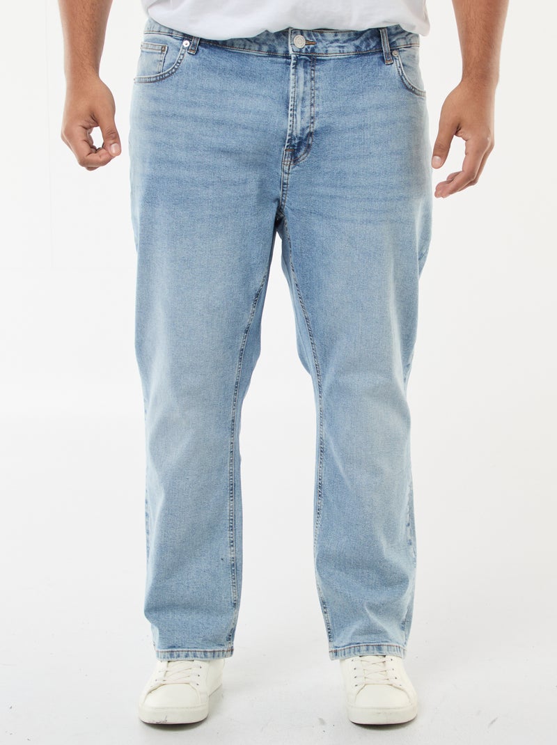 Jean droit à 5 poches - L30 Double stone - Kiabi
