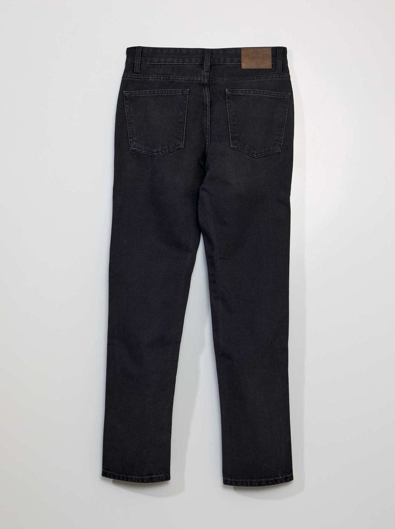 Jean droit à 5 poches - L30 Gris foncé - Kiabi
